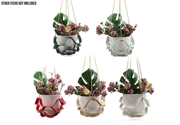 Hanging Plant Pot Basket - Six Colours Available