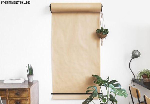 Wall-Mounted Kraft Paper Roll Rack - Four Sizes Available