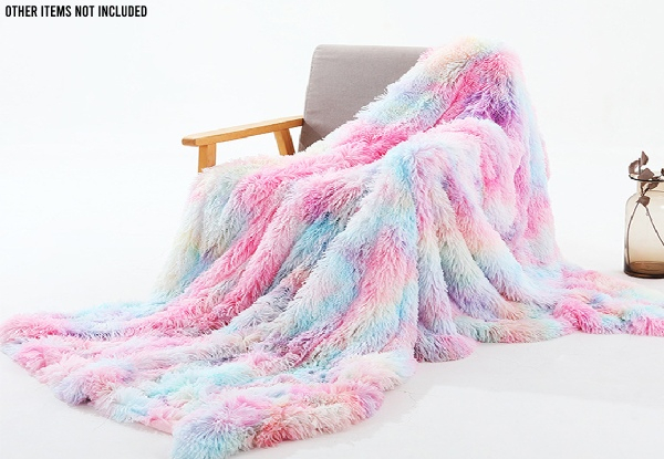 Soft Shaggy Plush Blanket - Five Colours & Two Sizes Available