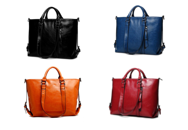 Women's Large Shoulder Handbag - Four Colours Available with Free Delivery