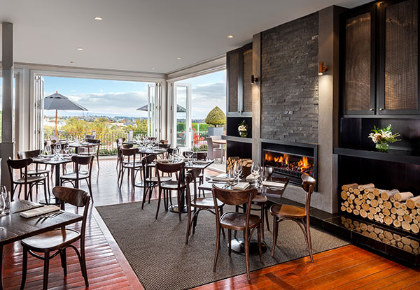 Lunch Mains & Beverages at Bistro Lago, the Hilton Lake Taupo for Two People - Options for Four People