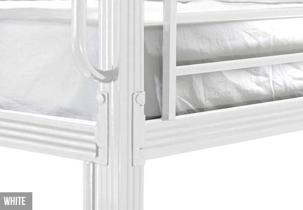 Metal Bunk Bed - Two Colours Available