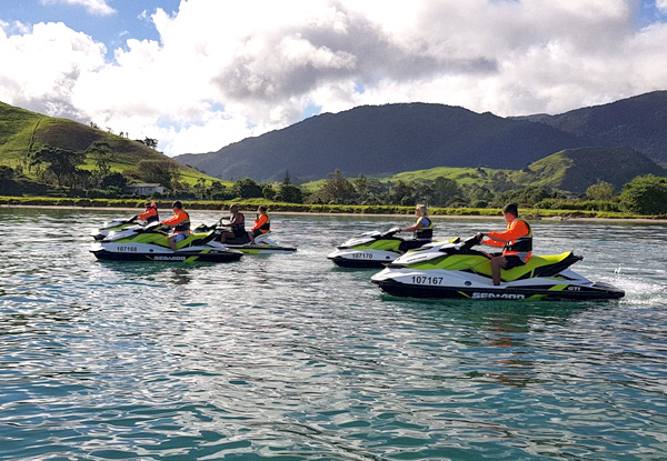 One-Hour Jet Ski Hire for One-Person in the Spectacular Hokianga Harbour - Options for up to Four-People Available
