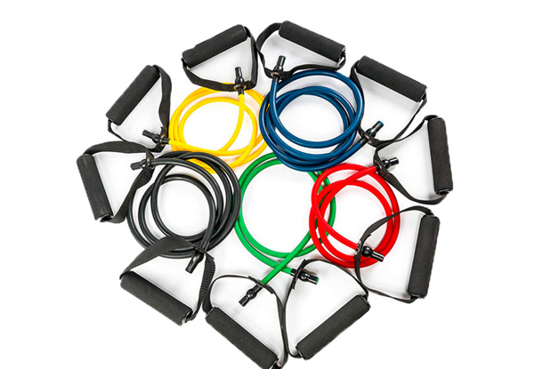 Elastic Resistance Bands - Five Resistance Levels Available with Free Delivery