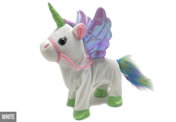 Walking, Dancing & Singing Interactive Glitter Unicorn Toy - Six Colours Available