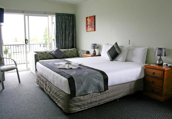 One-Night Taupō Escape for Two Adults & One Child incl. Cooked Breakfast, Wifi & Parking - Option to Stay During School Holidays
