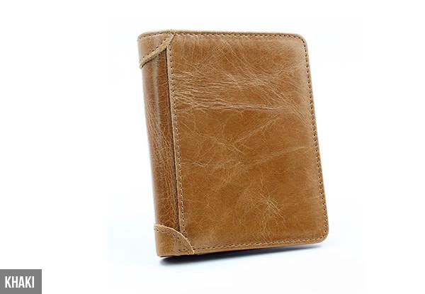 Distressed Leather Wallet - Four Colours Available