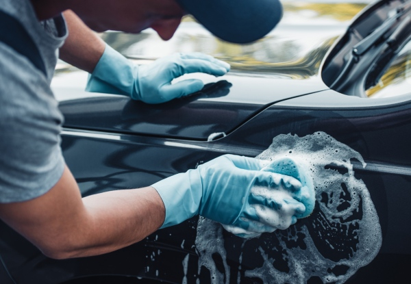 Exterior Car Wash - Options to add Spray Wax or Detailed Hand Wax for Hatch/Sedan, Station Wagon or SUVs