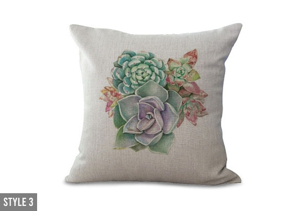 Succulent Design Cushion Cover Range - Five Styles Available