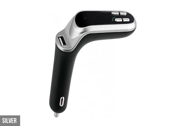 Car Handsfree Bluetooth Wireless FM Transmitter Available in Rose Gold or Silver