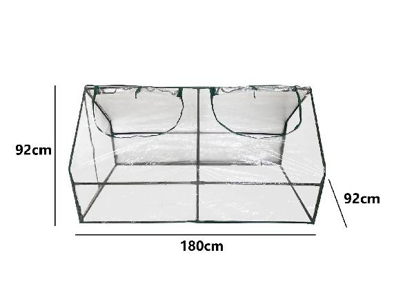 Garden Roll-Up Zipper Door Greenhouse