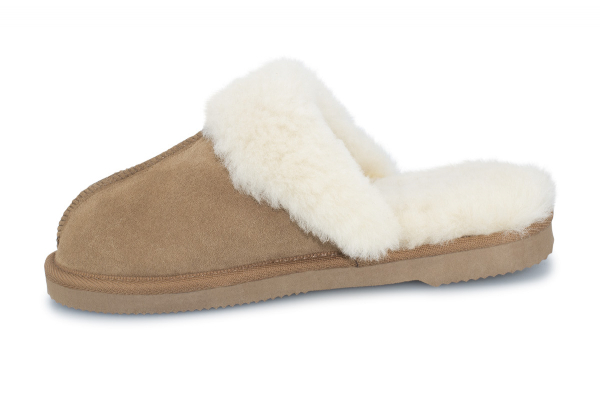 Ugg Australian-Made Water-Resistant Essentials Fur Trim Unisex Sheepskin Scuffs - 10 Sizes Available