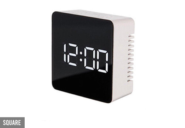 LED Digital Alarm Clock - Two Shapes Available