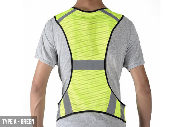 Reflective LED Vest - Two Colours & Styles Available