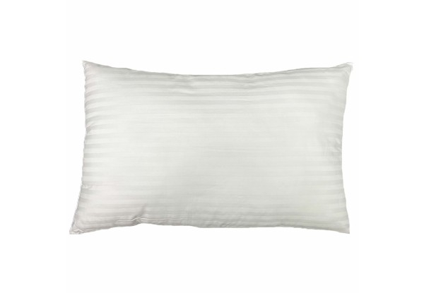 Commercial Pillow 600gsm with Cotton Stripes Outer