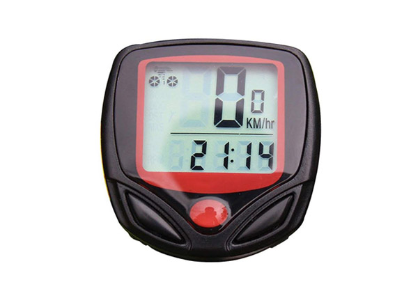 Water-Resistant LCD Multifunctional Bike Odometer