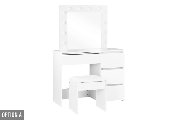 USB-Powered LED Dressing Table Set - Available in Two Options