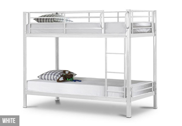 Metal Bunk Bed - Two Colours Available