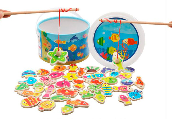 40-Piece Magnetic Fishing Toy Set