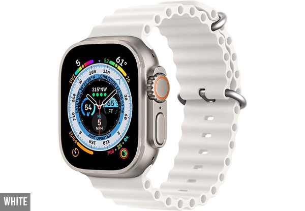 Ocean Band Strap Compatible with Apple Watch - Available in Six Colours & Two Sizes