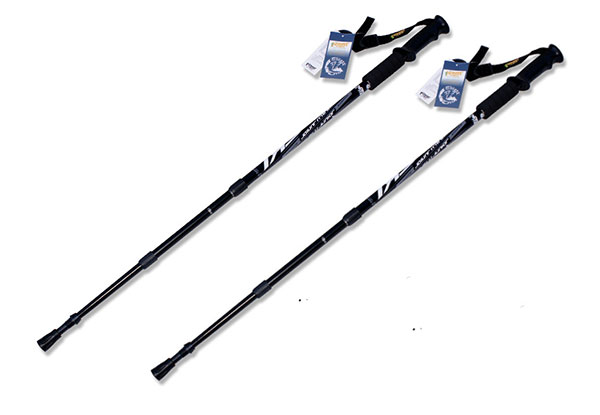 Two-Pack of Adjustable Anti-Shock Hiking Poles
