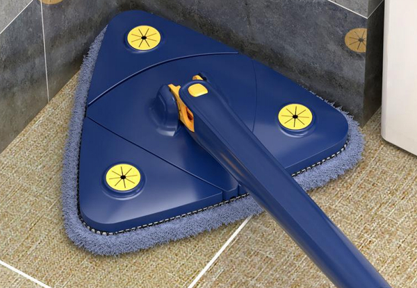 360-Degree Rotatable Cleaning Mop Incl. Two-Piece Cloths