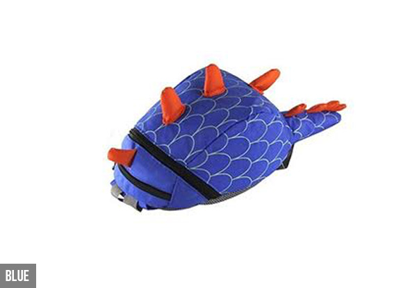 Children's Dinosaur Backpack - Four Colours Available with Free Delivery