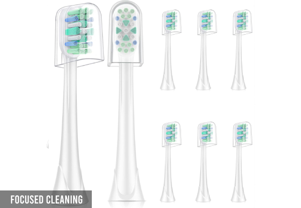 Eight-Piece Brush Head Compatible with Philips Sonicare