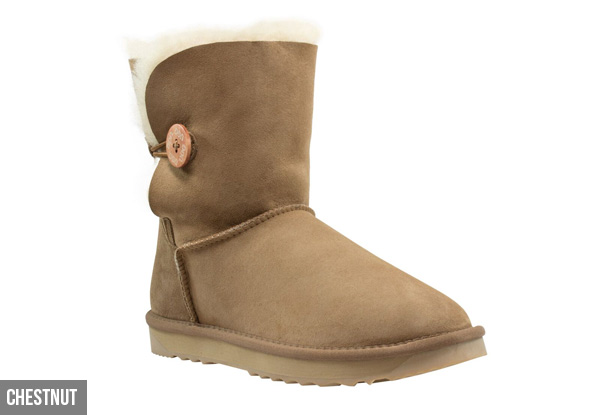 Comfort Me Unisex 'Koala' Australian Made Memory Foam 3/4 Button UGG Boots incl. Complimentary UGG Protector - Five Colours Available