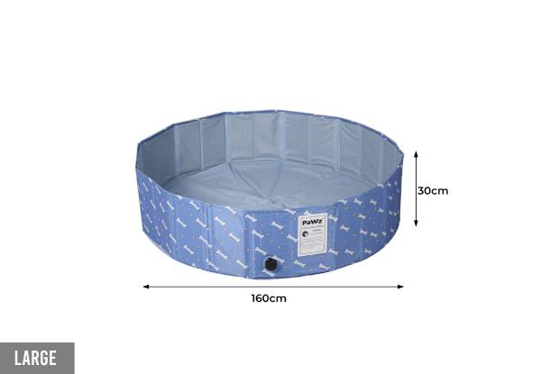 PaWz Pet Portable Summer Pool - Two Sizes Available