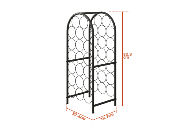 Freestanding Floor Metal Wine Rack