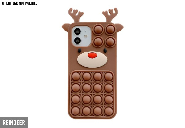 Christmas Fidget Phone Case Compatible with iPhone 12 or 13 - Two Styles Available