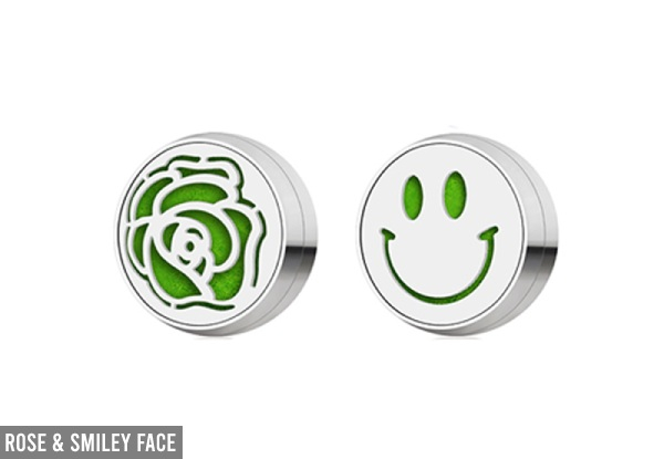 Two-Piece Magnetic Essential Oil Freshener Clips for Face Masks - Three Options Available