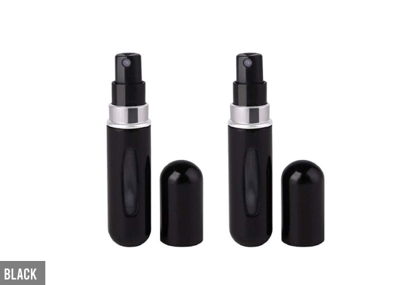 Portable Travel-Size Perfume Refill 5ml Atomiser Compact Bottle - Six Colours Available