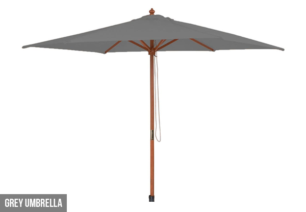 9ft Outdoor Umbrella Grabone Nz Nine Foot Outdoor Parasol Umbrella Option For A Set Of Led Lights