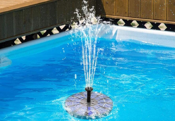 Solar-Powered Floating Fountain