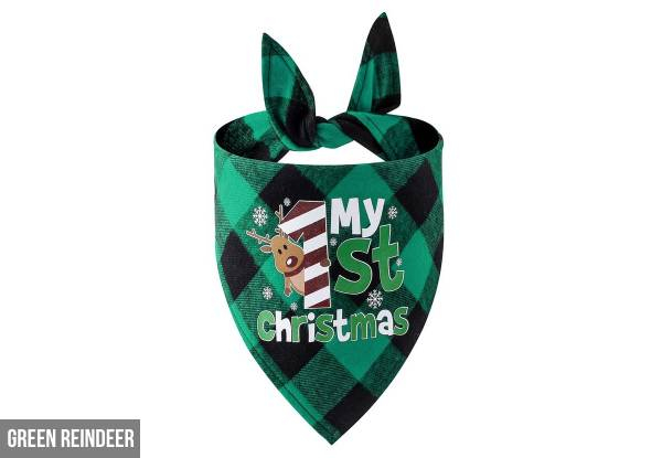 Christmas Pet Bandanna Scarf - Eight Styles Available & Option for Two-Pack
