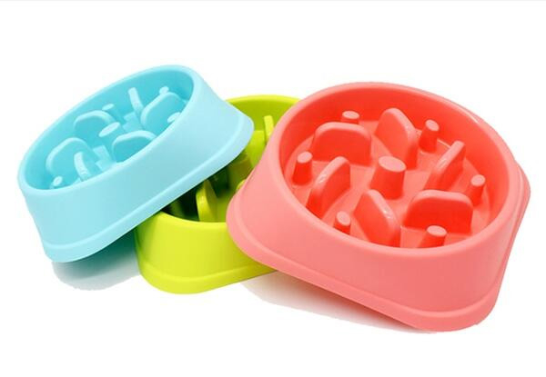 A Go Slow Feeding Bowl for Pets - Three Colours Available