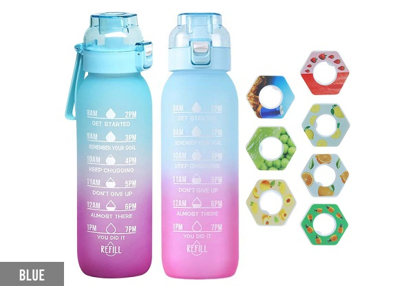 1000ML Sports Water Cup with Fragrance Rings - Six Options Available