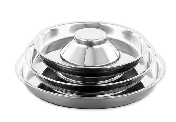 Stainless Steel Pet Slow Feed Bowl - Three Sizes Available