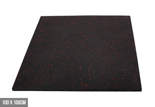 Heavy Duty Rubber Fitness Floor Mats - Two Sizes Available