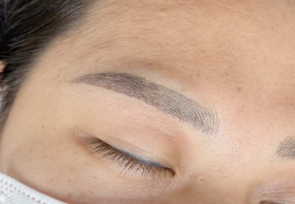 One Session of Eyebrow Microblading for One Person - Options for Powder Brows, Combination Brows, Upper Eyelid Eyeliner or Lip Contour & Two Sessions