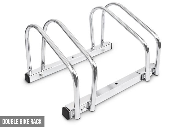 Ground or Wall Mountable Bike Rack - Option for a Double, Triple, or Quadruple Rack