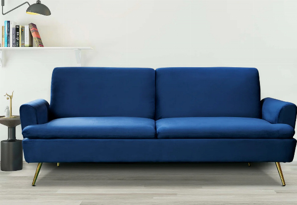 Gyllene Versatile Velvet Chaise Sofa Bed - Available in Four Colours
