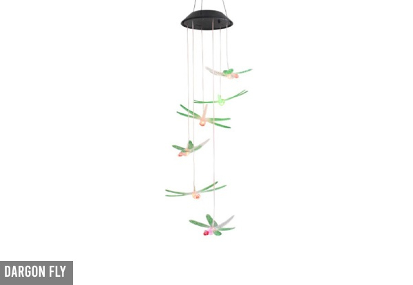 Colour Changing Solar Wind Chime Light - Two Shapes Available