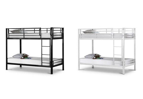 Metal Bunk Bed - Two Colours Available