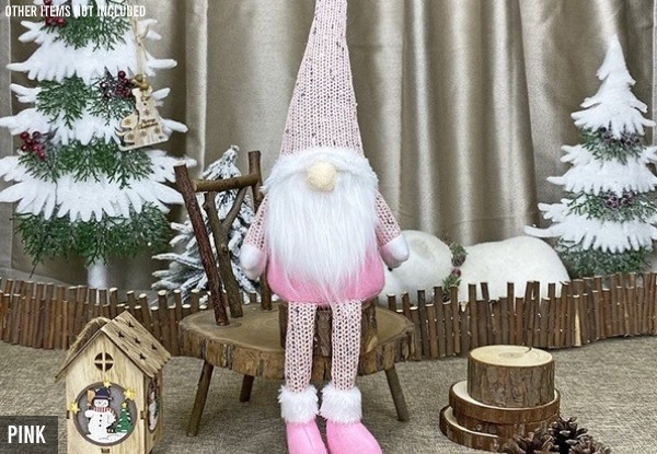 Christmas Gnome Long-Legged Faceless Doll - Three Colours Available