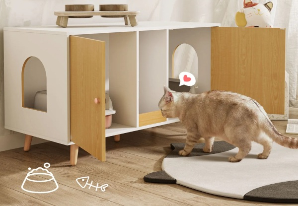 Three-in-One Cat Litter Box - Two Colours Available