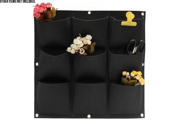 Nine-Pocket Hanging Planter with Free Delivery