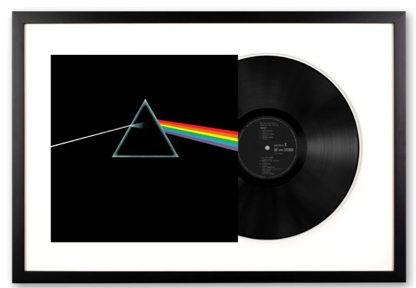 Framed Pink Floyd The Dark Side Of The Moon Vinyl Album Art